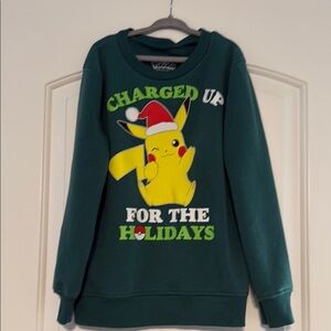 Green Holiday Pikachu Sweatshirt